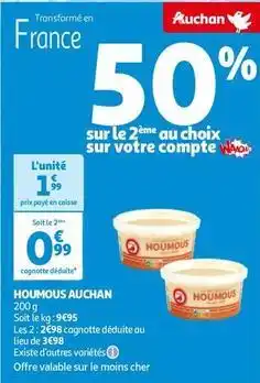 Auchan Auchan - houmous offre