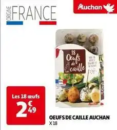 Auchan Auchan - oeufs de caille offre