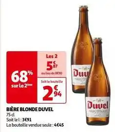 Auchan Duvel - bière blonde offre