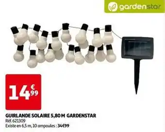 Auchan Gardenstar - guirlande solaire offre