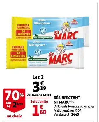 Auchan Dèsinfectant ST Marc offre