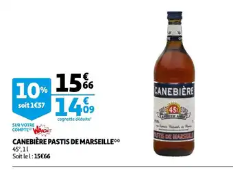 Auchan Canebière Pastis De Marseille offre