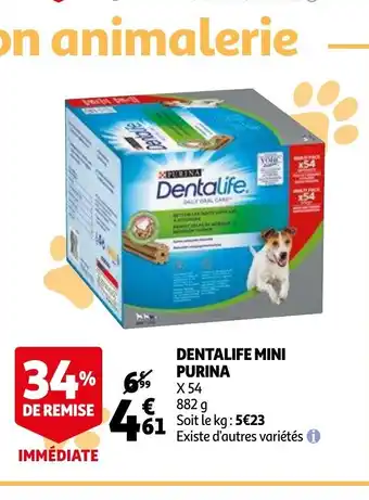 Auchan Dentalife Mini Purina offre