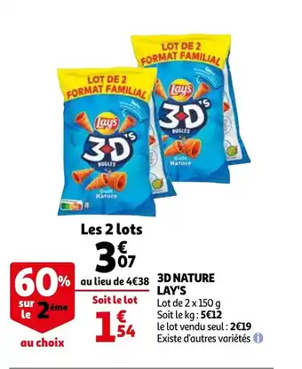 Auchan 3D Nature Lay's offre