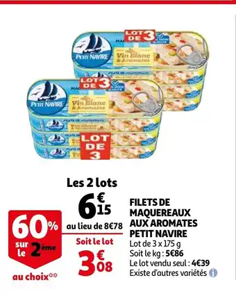 Filets De Maquereaux Aux Aromayes Petit Navire