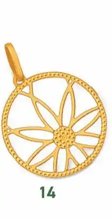 E.Leclerc pendentif, or jaune 0,63 g offre