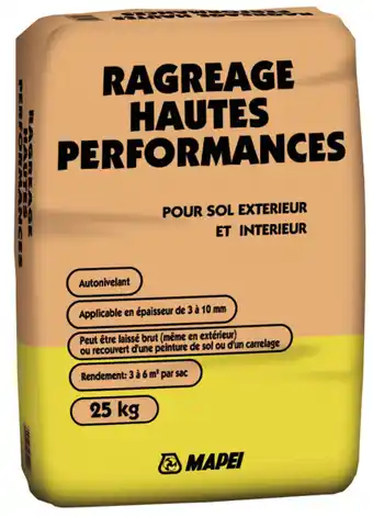 Brico Dépôt Ragréage extérieur hautes performances 25 KG* (1) offre