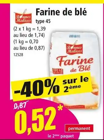 Norma Bonnes Malices Farine de blé offre