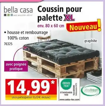 Norma bella casa Coussin pour palette offre