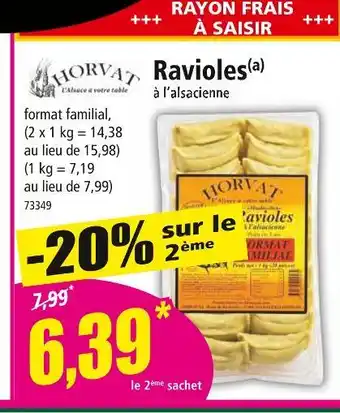 Norma HORVAT Ravioles offre