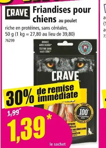 Norma CRAVE Friandises pour chiens offre