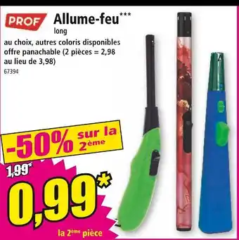 Norma PROF Allume-feu* long offre