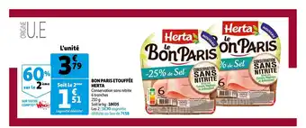 Auchan Bon Paris Etouffèe Herta offre