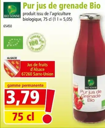 Norma BIO SONNE Pur jus de grenade Bio offre