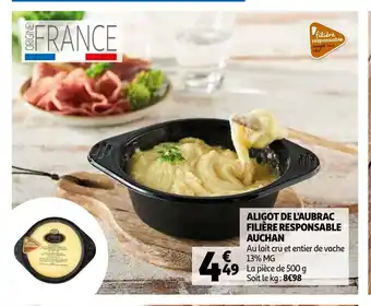 Auchan Aligot De L'aubrac Filière Responsable Auchan offre