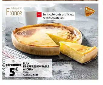 Flan Filière Responsable Auchan