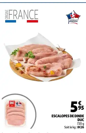 Auchan Escalopes De Dinde DUC offre