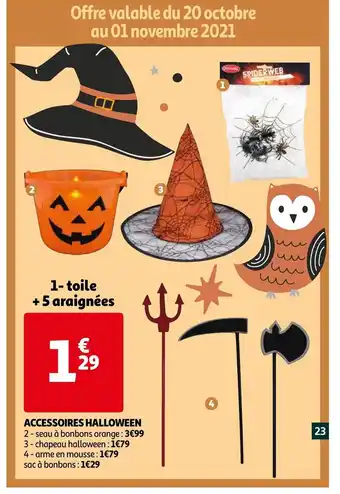Auchan Accessoires Halloween offre