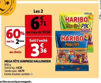 Auchan Mega Fète Surprise Hallowwen offre