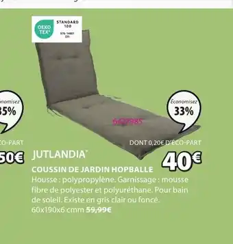 JYSK COUSSIN DE JARDIN HOPBALLE offre