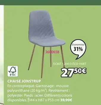 JYSK CHAISE JONSTRUP offre