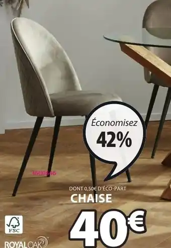 JYSK CHAISE KOKKEDAL offre