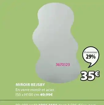 JYSK MIROIR REJSBY offre