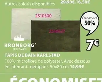 JYSK TAPIS DE BAIN KARLSTAD offre