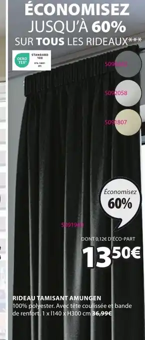 JYSK RIDEAU TAMISANT AMUNGEN offre