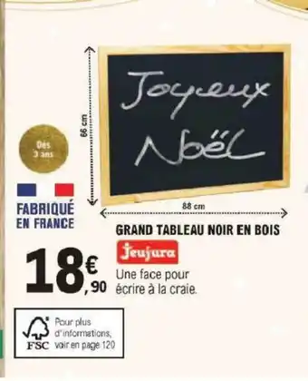 Grand Tableau Noir En Bois