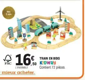 E.Leclerc Train En Bois offre