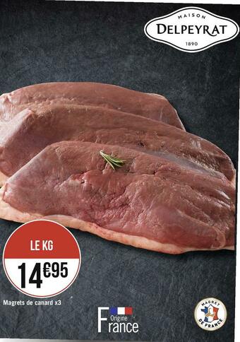 Delpeyrat magrets de canard x3