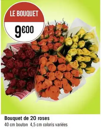 Bouquet de 20 roses