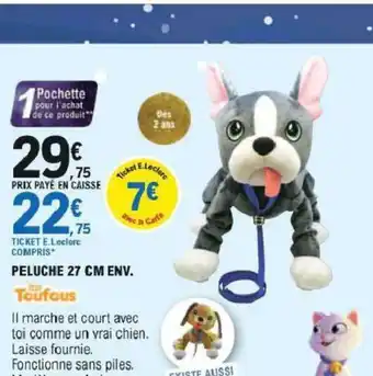 E.Leclerc Peluche 27 cm Env. offre