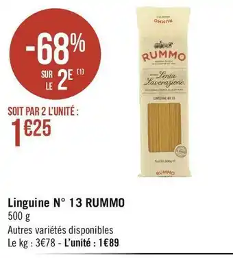 Géant Casino Rummo linguine n° 13 offre