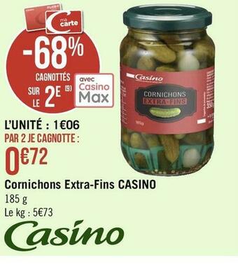 Casino cornichons extra-fins