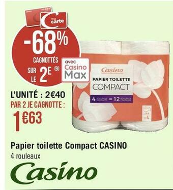 Casino papier toilette compact