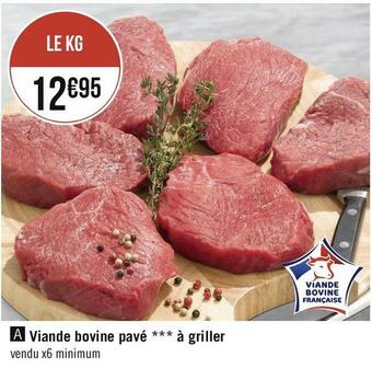 Viande bovine pavé à griller