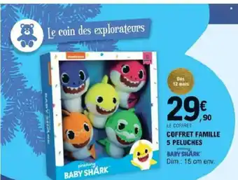 E.Leclerc Coffret Famille 5 Peluches offre