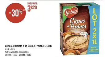 Géant Casino Liebig cèpes et bolets à la crème fraîche offre