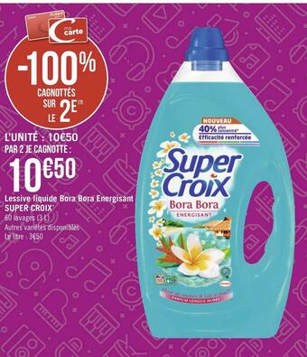 Super croix lessive liquide bora bora energisant*