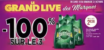 Géant Casino Perrier eau minérale naturelle gazeuse offre