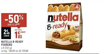 Petit Casino Nutella nutella b-ready ferrero offre