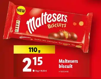 Lidl Maltesers biscuit offre