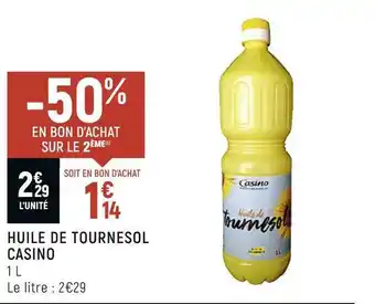 Casino huile de tournesol