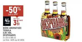 Desperados bière aromatisée tequila 5,9% vol.