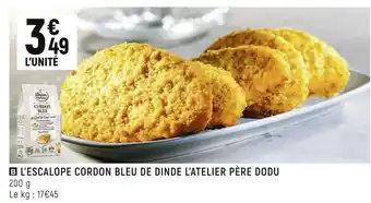 Père dodu l’escalope cordon bleu de dinde
