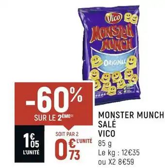 Spar Vico monster munch salé offre