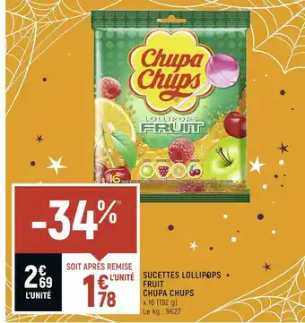 Chupa chups sucettes lollipops fruit