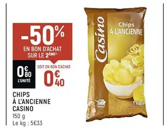 Casino chips à l’ancienne